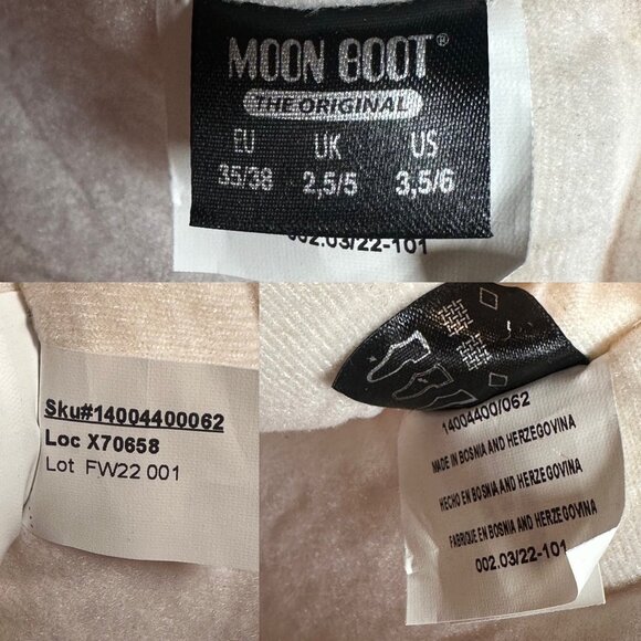 MOON BOOT "The Original" Icon Tall Nylon Hot Pink Bougainvillea Womens 35-38 EU - Picture 8 of 14